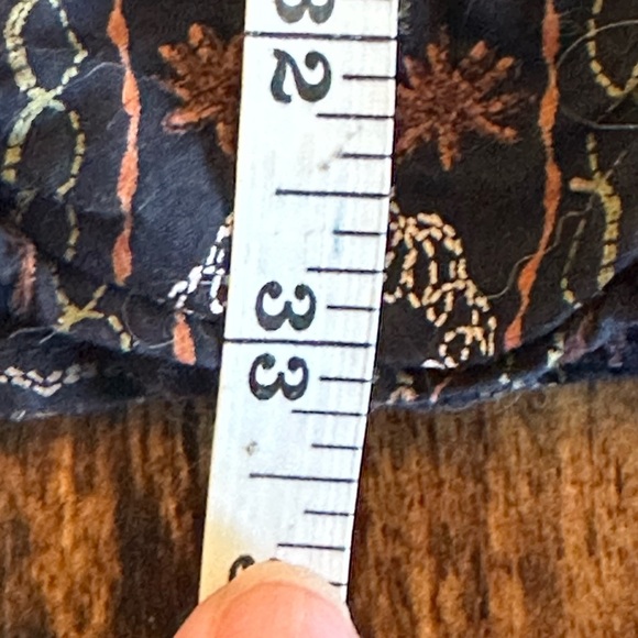 CHICO’S | Tiered Black Maxi Skirt Boho Embroidery & Sequins, Size S - Picture 8 of 10